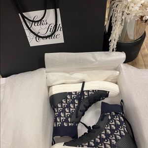 Dior Oblique high top sneakers